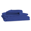 Cotton House - Microfiber Sheet Set, Wrinkle Free, King Size, Dark Blue - - Mounts For Less