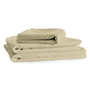 Cotton House - Microfiber Sheet Set, Wrinkle Free, Queen Size, Beige - - Mounts For Less