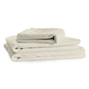 Cotton House - Microfiber Sheet Set, Wrinkle Free, Queen Size, Ivory - - Mounts For Less