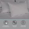 Cotton House - Organic Cotton Sheet Set, 600 Thread Count, King Size, Light Grey - - Mounts For Less