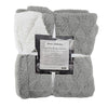 Cotton House - Ultra-Soft Faux Fur Sherpa Blanket, Twin Size, Light Grey - - Mounts For Less