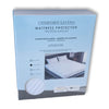 Cotton House - Waterproof Mattress Protector, Anti-Allergen Barrier, Double Size, White - - Mounts For Less