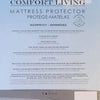 Cotton House - Waterproof Mattress Protector, Anti-Allergen Barrier, Double Size, White - - Mounts For Less