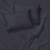 Cotton House - Wrinkle-Free Microfiber Sheet Set, Double Size, Dark Grey - - Mounts For Less