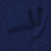 Cotton House - Wrinkle-Free Microfiber Sheet Set, Queen Size, Dark Blue - - Mounts For Less