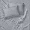 Cotton House - Wrinkle-Free Microfiber Sheet Set, Queen Size, Light Grey - - Mounts For Less