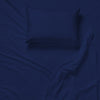 Cotton House - Wrinkle-Free Microfiber Sheet Set, Twin Size, Dark Blue - - Mounts For Less