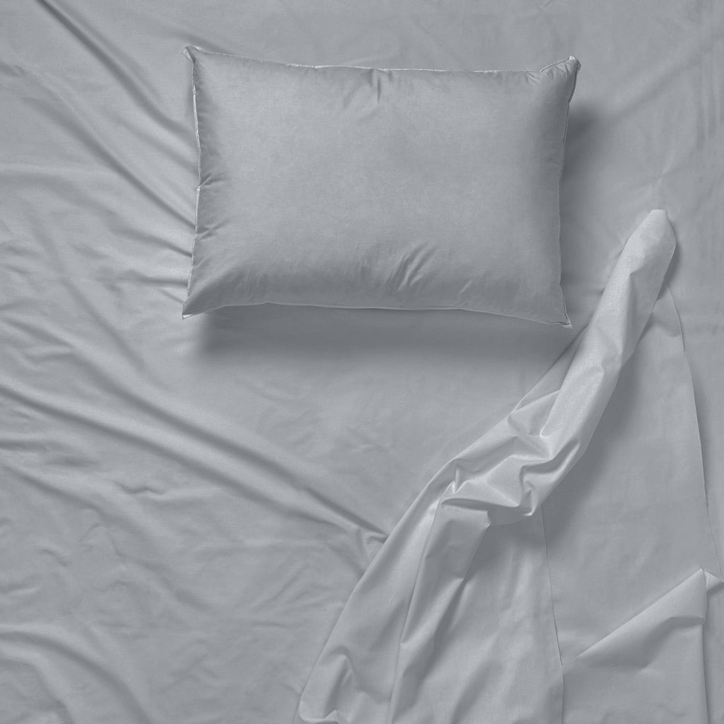 Cotton House - Wrinkle-Free Microfiber Sheet Set, Twin Size, Light Grey - - Mounts For Less