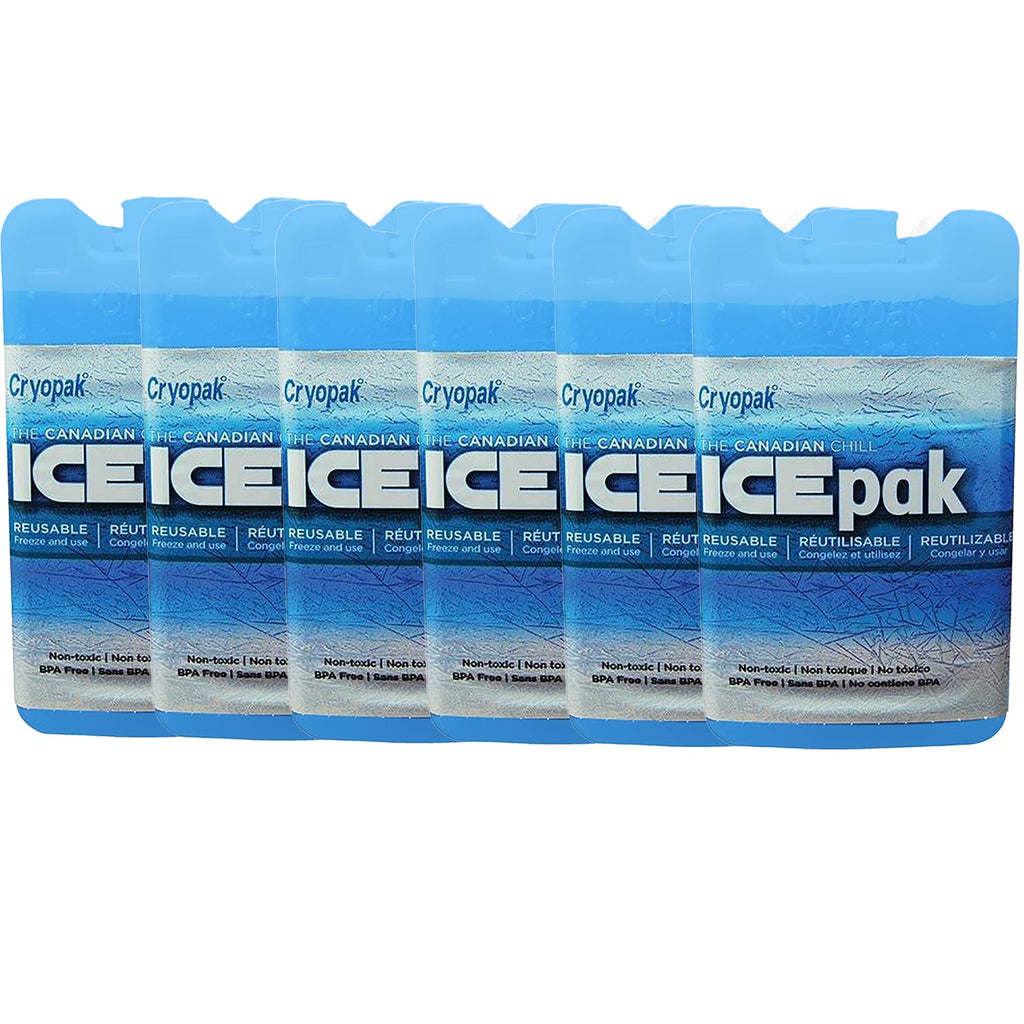 Cryopak - Pack of 6 Reusable IcePak, Non-Toxic, Blue - - Mounts For Less