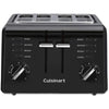 Cuisinart - 4-Slice Toaster, Wide Slots, 7 Shades Settings, Black - - Mounts For Less