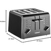 Cuisinart - 4-Slice Toaster, Wide Slots, 7 Shades Settings, Black - - Mounts For Less