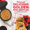 DASH - Mini Waffle Maker for Individual Waffles, 4" Diameter, Non-Stick Surface, Red - - Mounts For Less