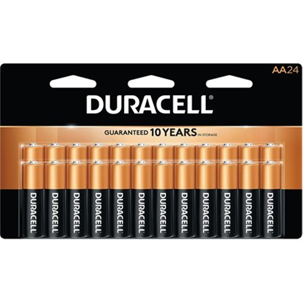 Duracell CopperTop - 24 Pack AA Alkaline Batteries, Long Lasting Power - - Mounts For Less