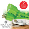 Elink - 1 Outlet Outdoor Electrical Extension Cord, 15 Feet Length, Green - - Mounts For Less