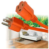 Elink - 1 Outlet Outdoor Electrical Extension Cord, 15 Feet Length, Orange - - Mounts For Less
