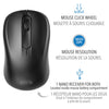 Elink - Wireless French Keyboard and Mouse Set, 104 + 12 Keys, Black - KB801F - - Mounts For Less