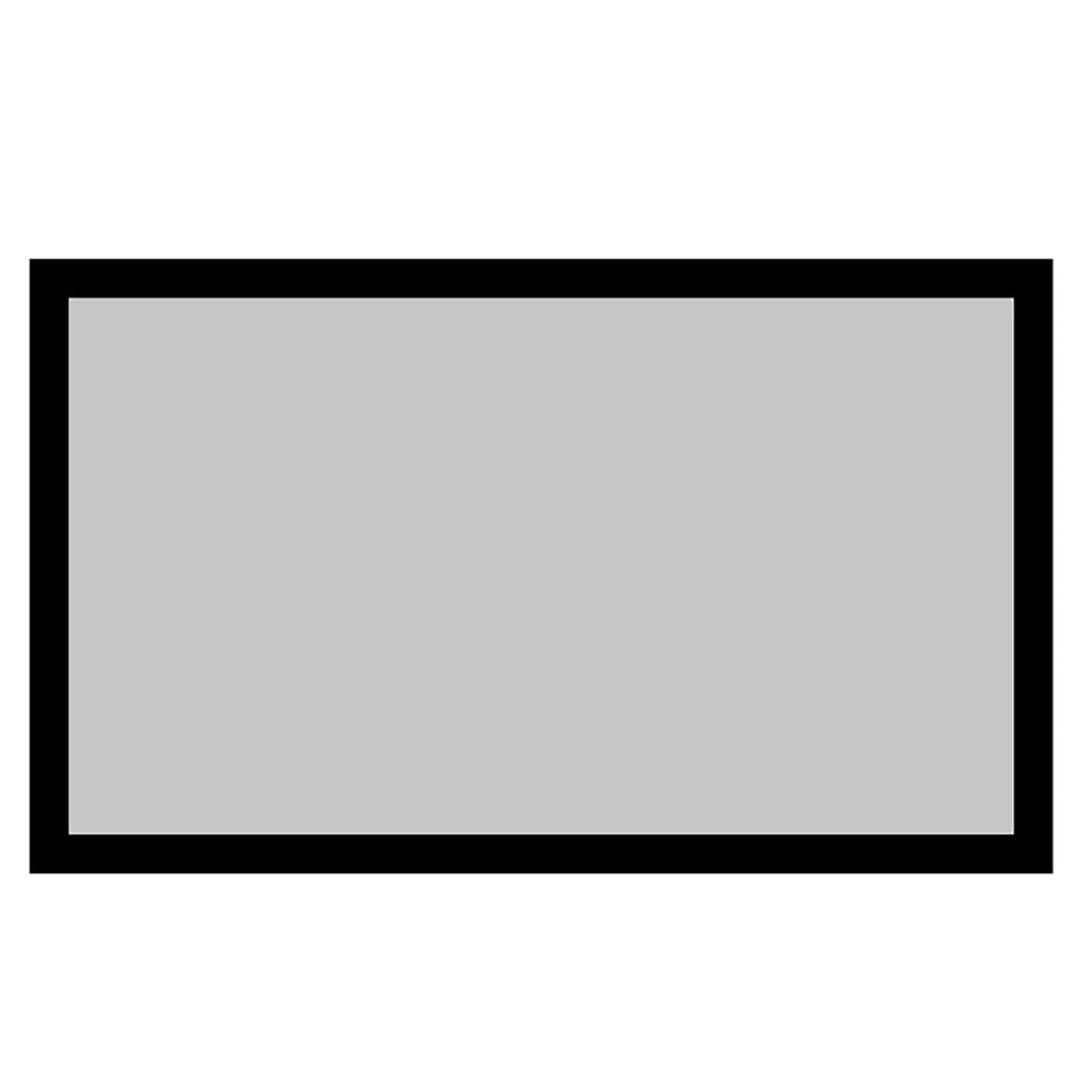 EluneVision - Grey Fixed Frame Projection Screen, Elara, 16:9 High Definition Format - - Mounts For Less