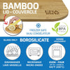 EraWare - Set of 2 Borosilicate Glass Container, Bamboo Lid, Oven Safe, 1520ml - - Mounts For Less