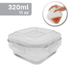 EraWare - Set of 3 Borosilicate Glass Containers, Airtight and Leak-proof, Oven Safe, 320 ml - - Mounts For Less
