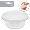 EraWare - Set of 3 Borosilicate Glass Containers, Airtight and Leak-proof, Oven Safe, 620 ml - - Mounts For Less