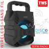 Escape - Bluetooth Wireless Speaker, With FM Radio and Backlight, Black - - Mounts For Less