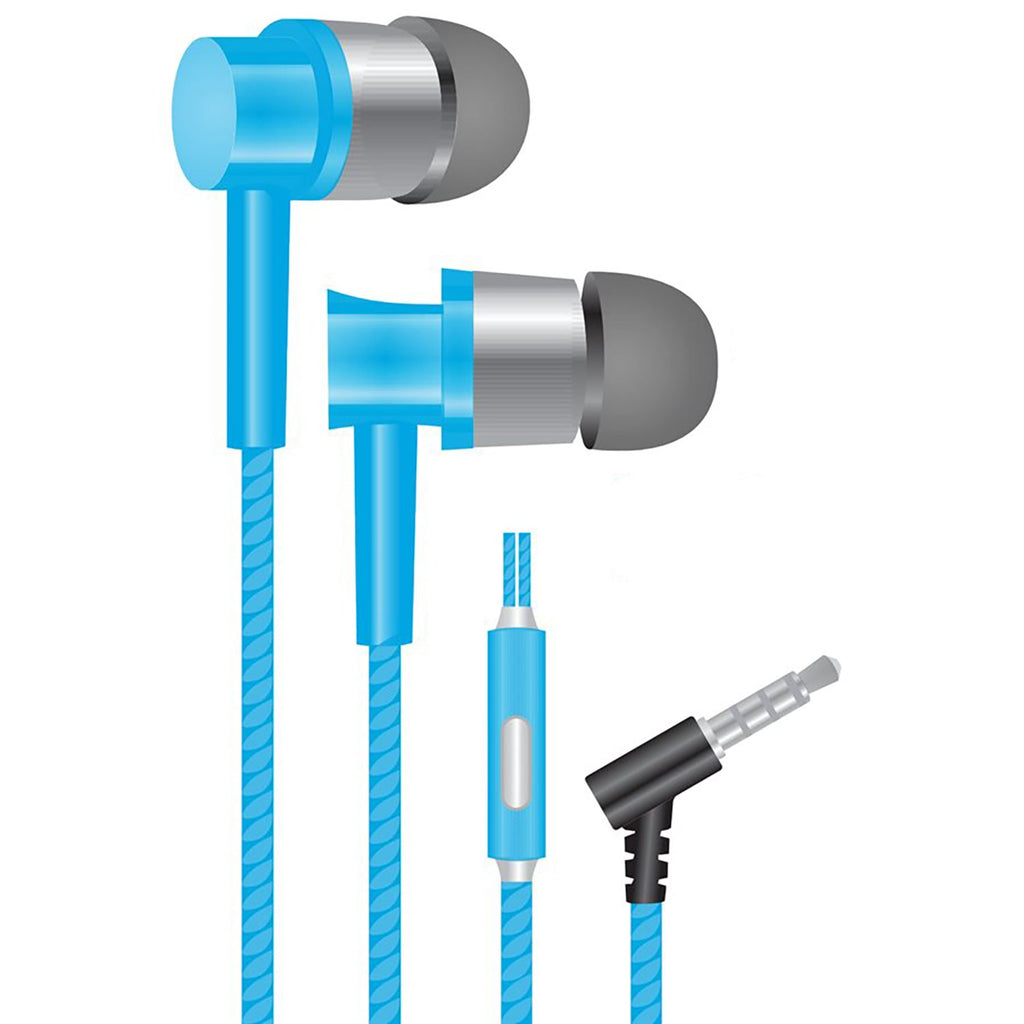 Escape - Stereo In-Ear Headphones, Noise Reduction, Integrated Microphone, Blue - - Mounts For Less