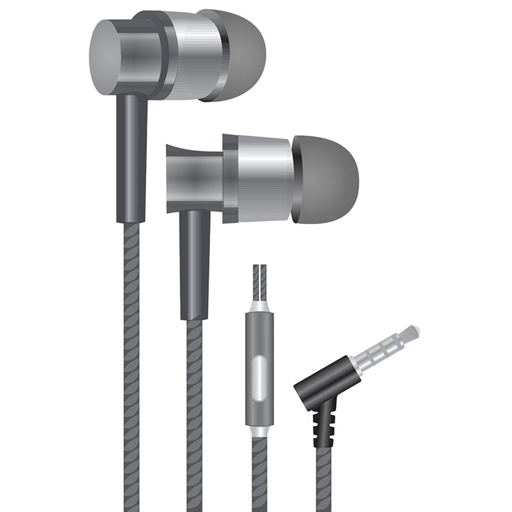 Escape - Stereo In-Ear Headphones, Noise Reduction, Integrated Microphone, Grey - - Mounts For Less