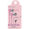Escape - Stereo In-Ear Headphones, Noise Reduction, Integrated Microphone, Pink - - Mounts For Less
