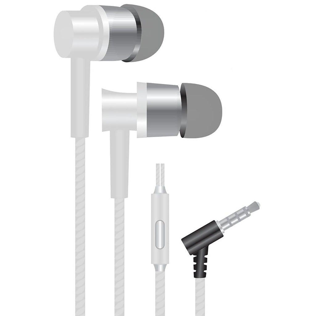 Escape - Stereo In-Ear Headphones, Noise Reduction, Integrated Microphone, White - - Mounts For Less