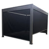 F. Corriveau International - 13' Privacy Side Panel for Pergola Louvre Glendale, Black - - Mounts For Less