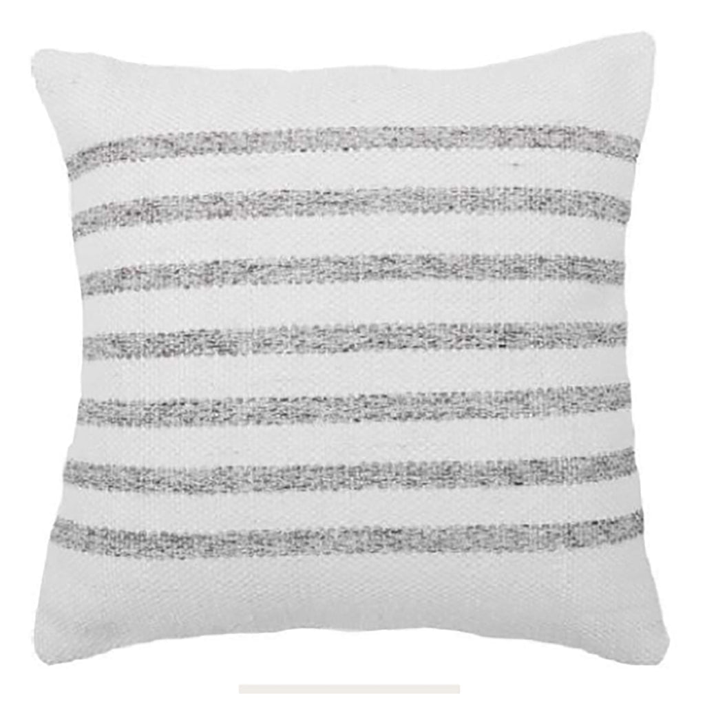 F. Corriveau International - Element Striped Cushion, Indoor/Outdoor, 18" x 18" - - Mounts For Less