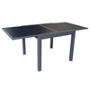 F. Corriveau International - Extension Table 35" x 70" with Glass Top, Black - - Mounts For Less