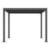 F. Corriveau International - Melia Adjustable Louvered Aluminum Pergola, 10'x10', Black - - Mounts For Less