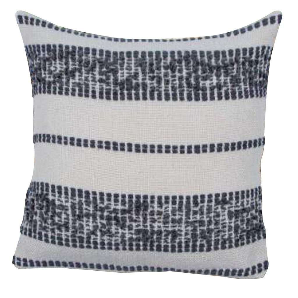 F. Corriveau International - Mineral Striped Cushion, Indoor/Outdoor, 18" x 18" - - Mounts For Less