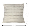 F. Corriveau International - Natural Stripe Cushion, Indoor/Outdoor, 18" x 18" - - Mounts For Less