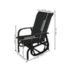 F. Corriveau International - Outdoor Bruxelle Glider Chair, Made of Aluminum, Beige - - Mounts For Less