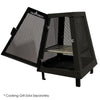 F. Corriveau International - Outdoor Fireplace, 27,7" x 20" x 20", Black Steel Structure - - Mounts For Less