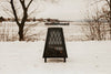 F. Corriveau International - Outdoor Fireplace, 27,7" x 20" x 20", Black Steel Structure - - Mounts For Less