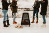 F. Corriveau International - Outdoor Fireplace, 27,7" x 20" x 20", Black Steel Structure - - Mounts For Less