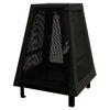 F. Corriveau International - Outdoor Fireplace, 27,7" x 20" x 20", Black Steel Structure - - Mounts For Less