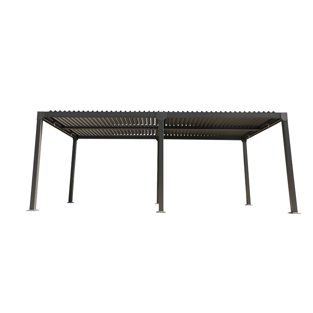 F. Corriveau International - Pergola 10' x 20' Louvre Casidila, Rust-Resistant Aluminum Frame - - Mounts For Less