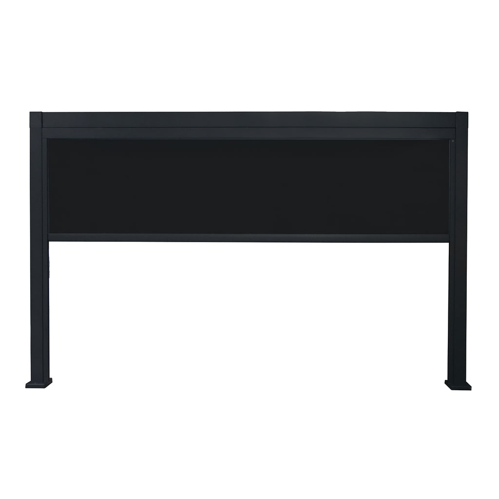F. Corriveau International - Retractable Panel for Pergola Melia, 13' Side, Black - - Mounts For Less