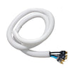 GlobalTone Split Loom Flexible Tube Cable Organizer 3/8 Inch 9.5MM White 10Ft - - Mounts For Less