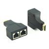 HDMI over 2x Cat5e / Cat6 cables adapters (Pair) (max 98 ft / 30 m.) - - Mounts For Less