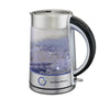 Hamilton Beach Cordless 1.7 Litre Glass Kettle - LED Blue Illuminated, Stainless Steel, Model 40867C - - Mounts For Less