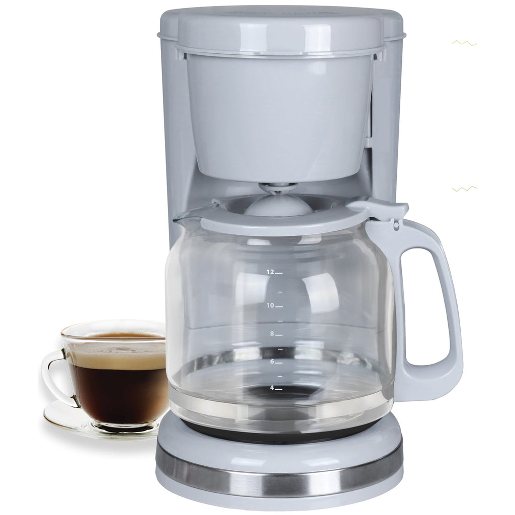 Hauz - 12 Cup Coffee Maker, Glass Carafe and Reusable Filter - - Mounts For Less
