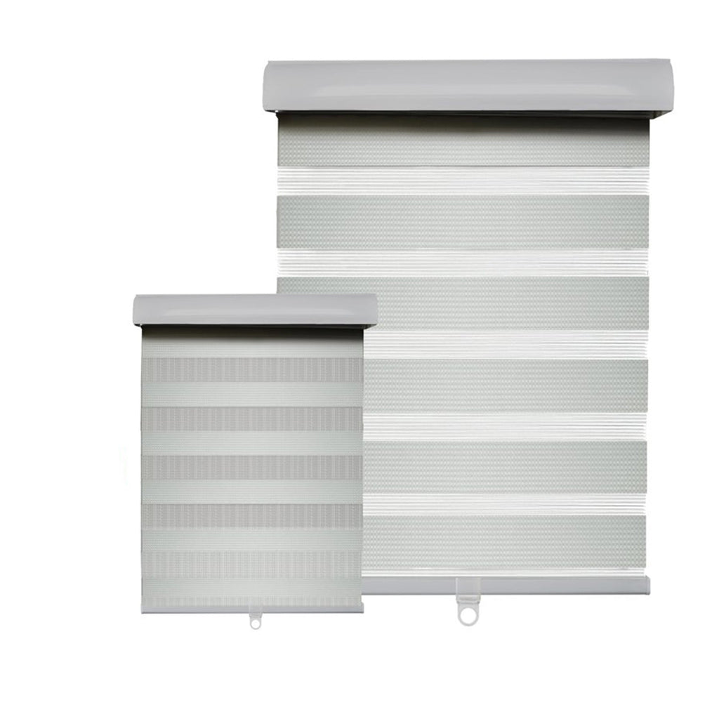 Hauz 1836GRYCD - 18'' X 36'' Alternating Shade Window Shade, Cordless, Grey - - Mounts For Less