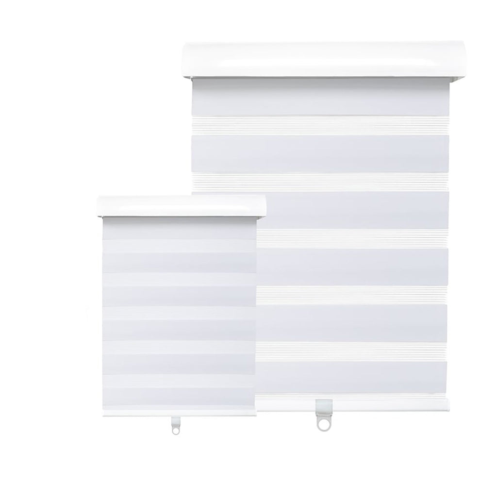 Hauz 1884WHTCD - 18 '' X 84 '' Alternate Canvas Window Shade, Cordless, White - - Mounts For Less
