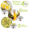 Hauz - 3 in 1 Egg Cooker, Boiled, Poached or Omelette, BPA Free, White - - Mounts For Less