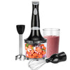 Hauz - 3 in 1 Immersion Blender with Chopper and Whisk, 2 Speeds, 150 Watts, Black - - Mounts For Less
